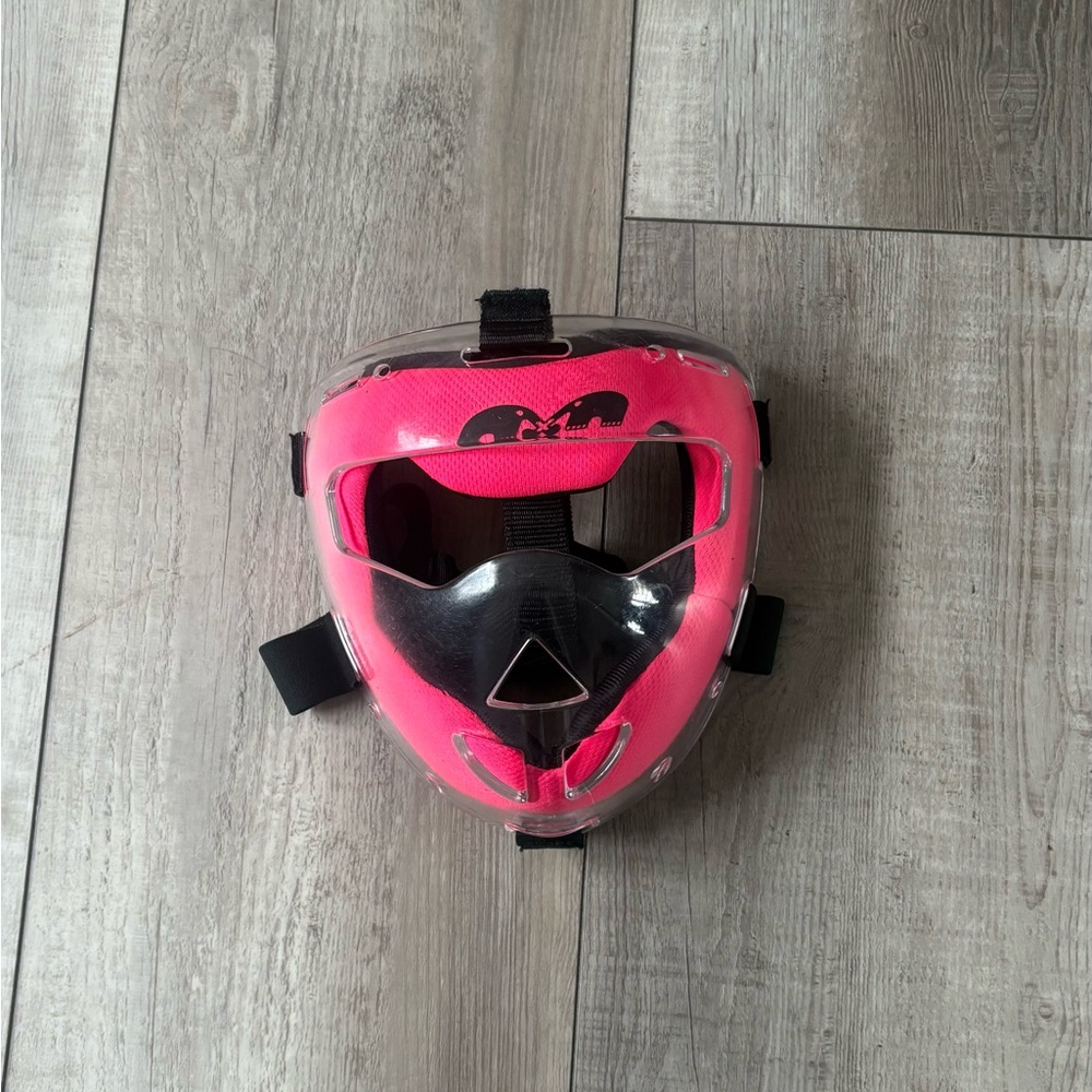 Pink Protective Face Mask for Field Hockey